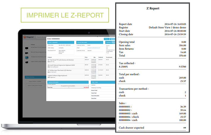 Screen Point of Sales M1 Z-Report